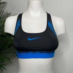 Black and blue sports bra